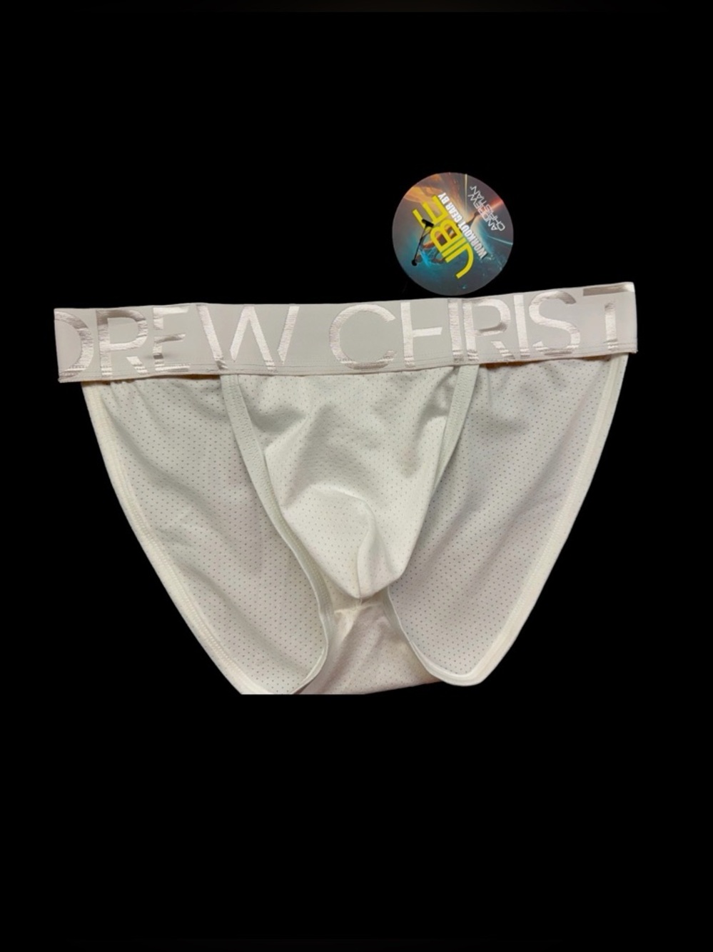 Andrew Christian Vibe Workout Gear Mesh Briefs Medium White
